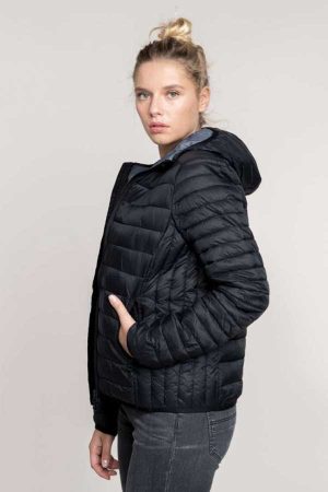 Ženska prehodna jakna Kariban Ladies’ Lightweight Hooded Padded Jacket