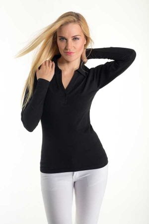 Ženska polo majica dolg rokav Eurowear Women Polo Shirt