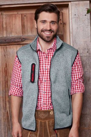 Telovnik iz flisa J&N Men's Knitted Fleece Vest
