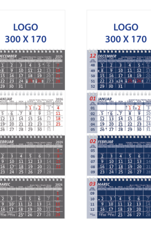 Koledar štiri delni