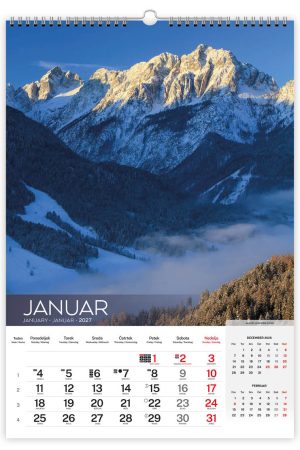Alternative view of Stenski slikovni koledar Alpe Slovenije 2027