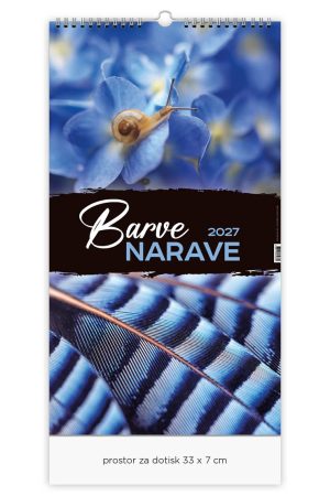 Stenski slikovni koledar Barve narave
