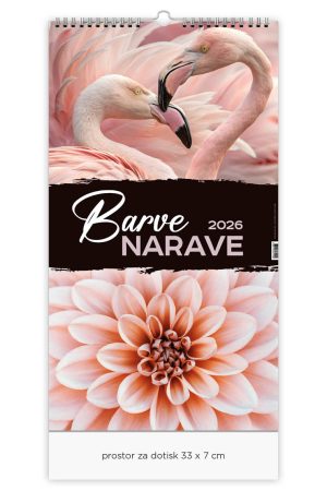 Stenski slikovni kolendar Barve narave