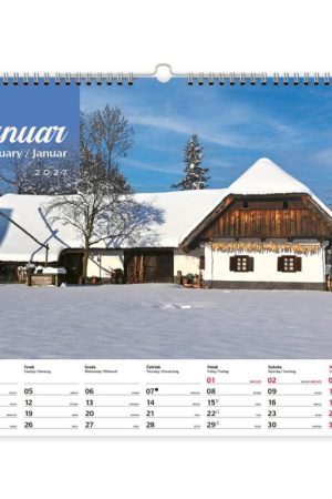 Alternative view of Stenski slikovni koledar Domačije na Slovenskem 2027