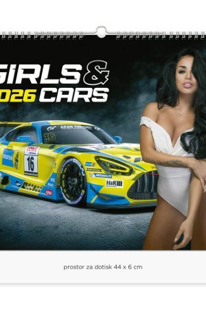 Stenski slikovni kolendar Girls and cars