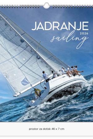 Stenski slikovni kolendar Jadranje-Sailing