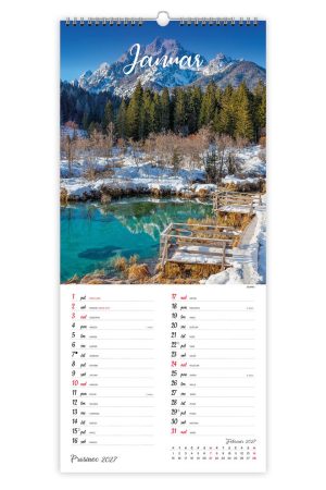 Alternative view of Stenski slikovni koledar Na lepše po Sloveniji