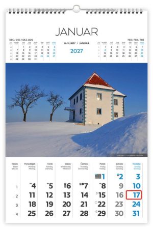 Alternative view of Stenski slikovni koledar Poslovna Slovenija 2027