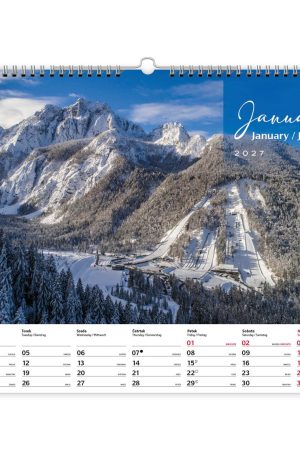 Alternative view of Stenski slikovni koledar Slovenija, moja dežela 2027
