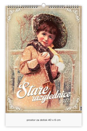 Stenski slikovni koledar Stare razglednice