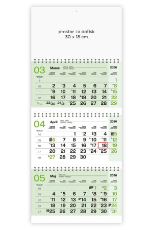 Alternative view of Tridelni poslovni barvni s spiralo