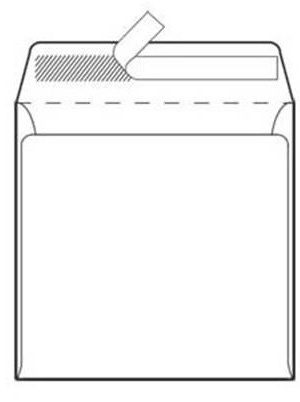 KUVERTA 17,5X17,5 BELA 90G