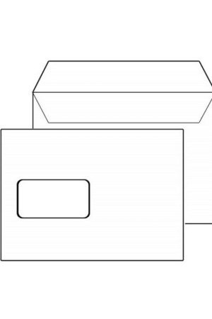 KUVERTA C5 LO OKNO NA SREDINI BELA SILIKON
