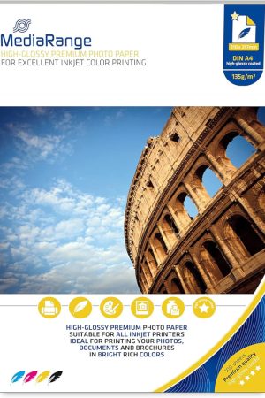 PAPIR FOTOHIGH GLOSSY INK JET A4 MEDIARANGE 160G 1/100 MRINK 105