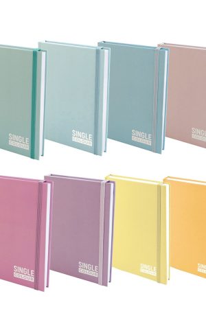 ZVEZEK A5 ČRTAN SPREE 168LISTNI MIX ENOBARVNI Z ELASTIKO