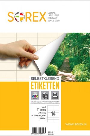 ETIKETE SOREX 105X42,3
