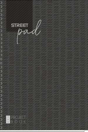 BLOK KOLEGIJ A4 ČRTAN 100 LISTNI S PREGRADNIMI BLACK