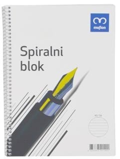 BLOK KOLEGIJ A5 ČRTAN 50LISTNI MUFLON