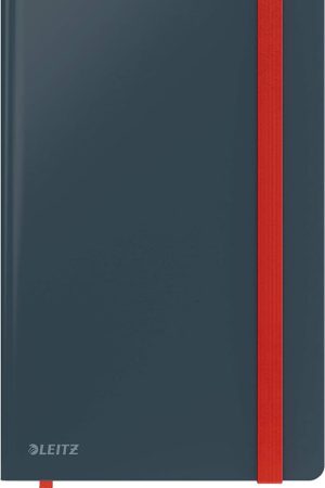 ZVEZEK A5 TP ČRTAN 80L Z ELASTIKO SIV