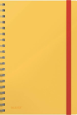 BLOK KOLEGIJ B5 TP ČRTAN 80L Z ELASTIKO RUMEN LEITZ COSY