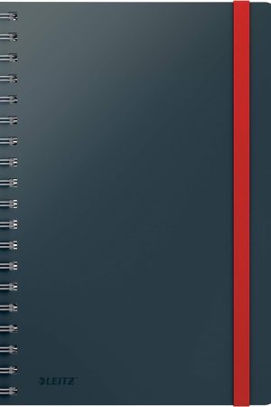 BLOK KOLEGIJ B5 TP ČRTAN 80L Z ELASTIKO SIV LEITZ COSY