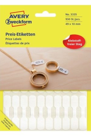 ETIKETE ZWECKFORM 3335 ZA NAKIT ZA ROČNO PISANJE