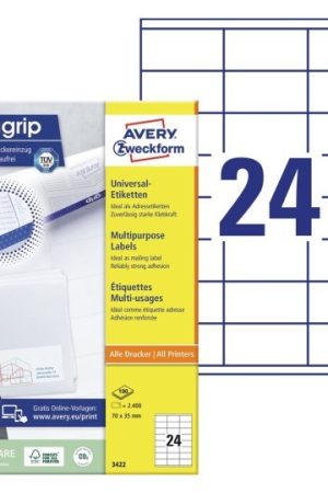 ETIKETE ZWECKFORM 3422 70x35mm