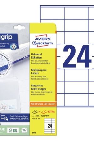 ETIKETE ZWECKFORM 3490