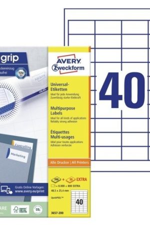 ETIKETE ZWECKFORM 48,5X25,4mm