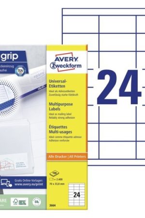 ETIKETE ZWECKFORM J8159 63,5x33,9mm