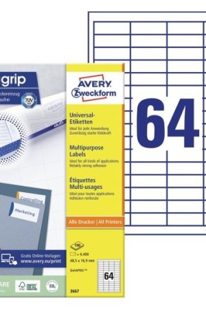 ETIKETE ZWECKFORM 48,5X16,9mm 1/100