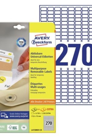 ETIKETE ZWECKFORM L4730 1/25