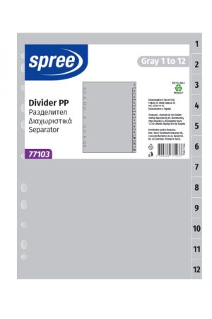 PREGRADNI KARTON 1-12 SPREE SIV