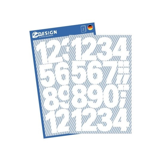 ETIKETE ZWECKFORM 3787 ŠTEVILKE FOLIJA