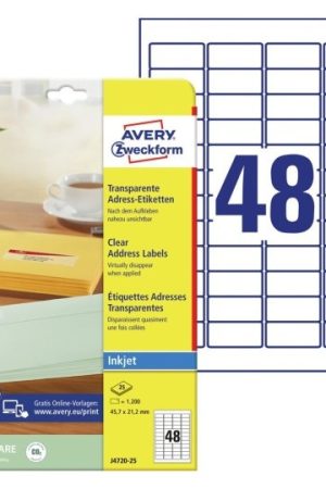 ETIKETE ZWECKFORM J4720