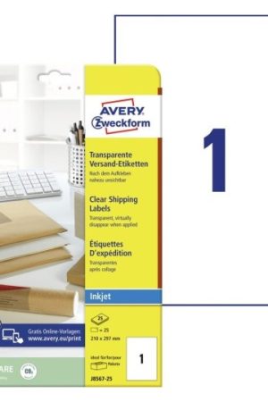 ETIKETE ZWECKFORM J8567 210x297mm 1/25