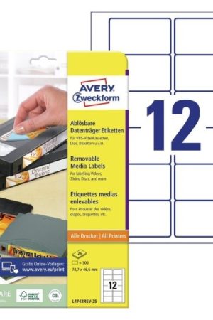 ETIKETE ZWECKFORM L4742REV 78,7x46,6mm