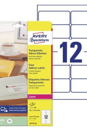 ETIKETE ZWECKFORM L4772 ZA PISMA