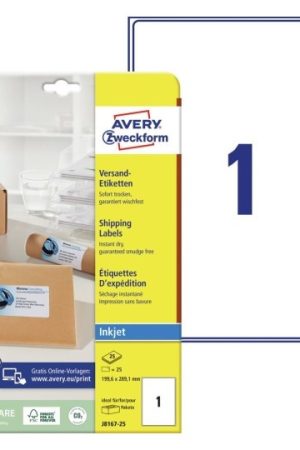 ETIKETE ZWECKFORM J8167 199,6x289,1mm 1/25