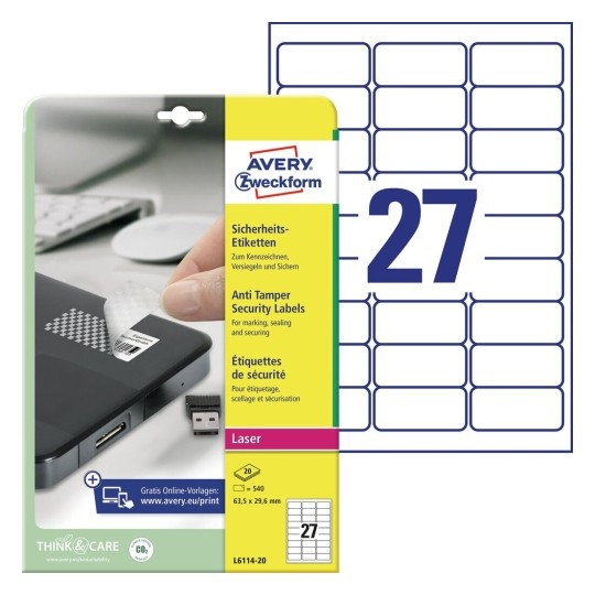 ETIKETE ZWECKFORM L6114