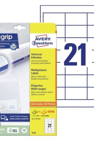 ETIKETE ZWECKFORM 6170 64x36mm 1/25