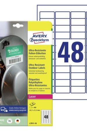 ODPORNE ETIKETE ZWECKFORM L7911-10
