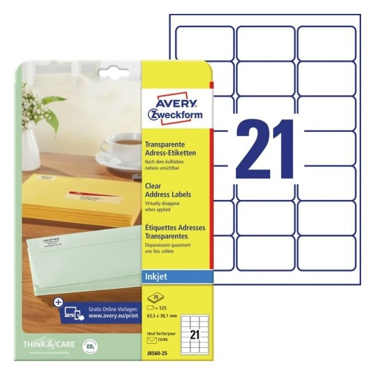 ETIKETE ZWECKFORM J8560