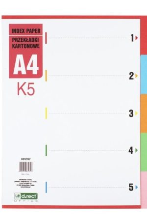 PREGRADNI KARTON A4 5-delni LEVIA