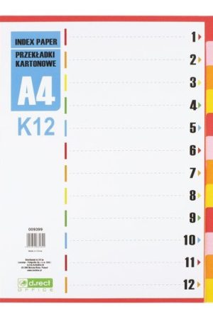 PREGRADNI KARTON A4 12-DELNI LEVIA