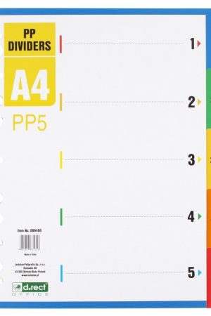 PREGRADNI KARTON A4 5-DELNI LEVIA PVC