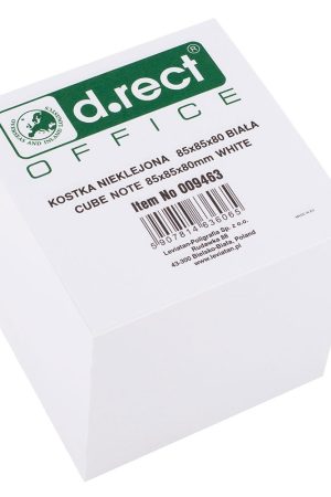 KOCKA BELA LISTIČI VELIKOSTI 85X85X80 LEVIA D.RECT